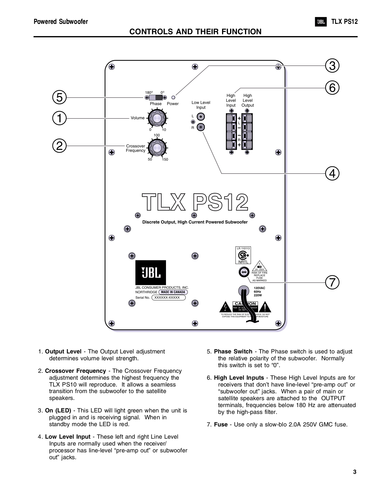 Jbl Speaker Instruction Manual